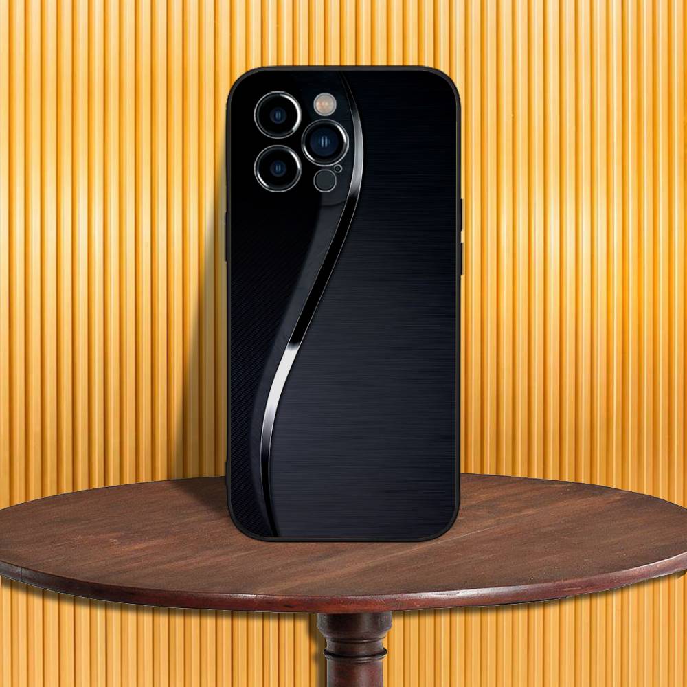 Элегантный мужской чехол для телефона с узором "паркет" для iPhone 17,16,15,14,13,12,11,Pro,Max,Plus,X,XS,SE4,E,Mini, Мягкий черный чехол