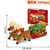 Santa Claus Action Figures Building Block DIY Assembly Kid Toy Snowman Diamond Building Blocks 2300pcs Bricks Design