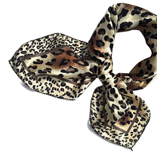 Faux Silk Square Satin Soft Kerchief Stewardess Scarf Bandana Neckerchief