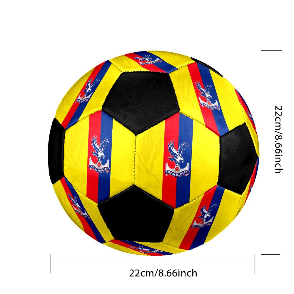 Crystal Palace F.C Soccer Ball Colorful All Ages Machine Stitched PVC Competition Ready Durable High-Bounce.SIZE5