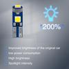 Ajxn 10 PCS Car LED trument Light, T5 3030 3SMD Wedge Bulb trument Cluster Indicator Light, 74 37 27 17 2721 Bulb Soft Beam Canbus Error-free,