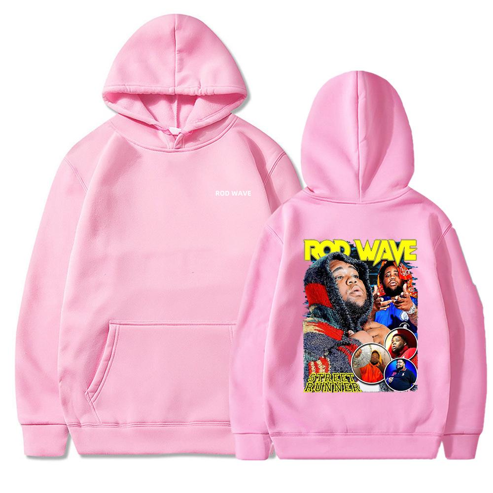 Rod Wave Ностальгия Музыкальный тур Толстовки с капюшоном Модный дизайн Мужская женская толстовка Флис Оверсайз Пары Повседневная уличная одежда Толстовки с капюшоном