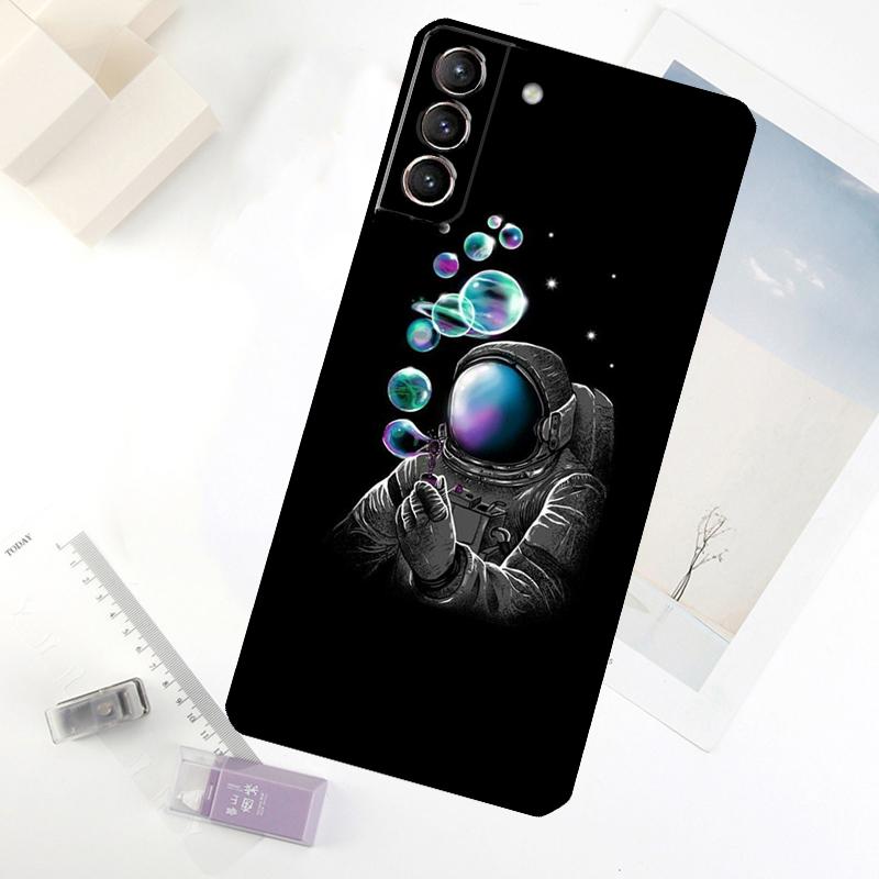 Чехол для телефона Астронавт Звезды Космос Планеты Для Samsung Galaxy S24 FE S23 Ultra S21 S22 S25 S26 Ultra S10 Plus S20 FE
