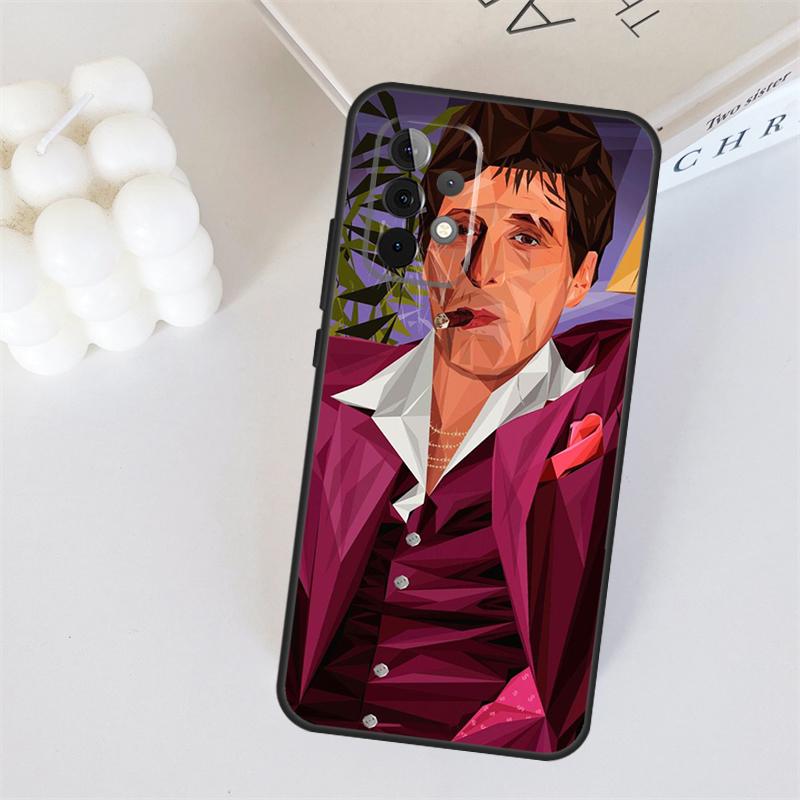 Чехол для телефона Samsung Galaxy A53 A33 A55 A35 A15 A22 A32 A52 A54 A34 A14 A56 A36 A26 A16 A05 A06 с изображением фильма Лицо со шрамом 1983