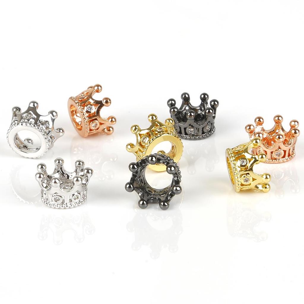 2Pcs Small Crown Accessories For Jewelry Component DIY Charm Decoration