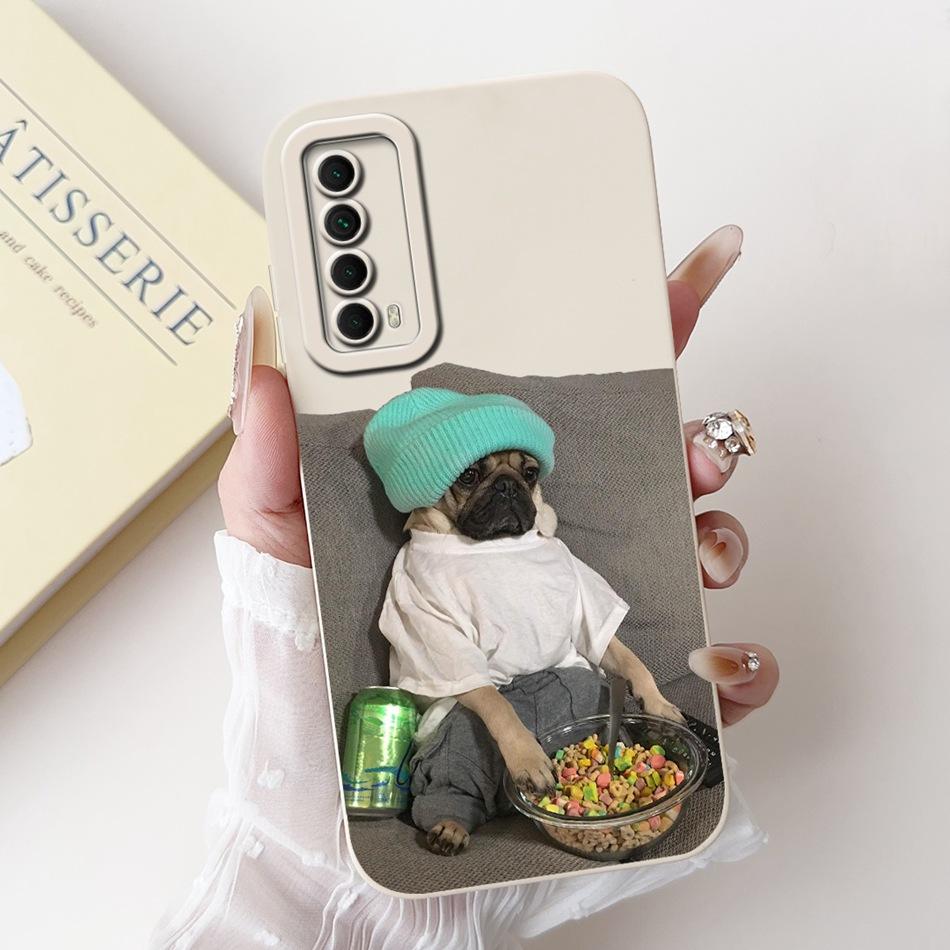 Чехол для Huawei P Smart 2021 Huawei Y7A PPA-LX3 PPA-LX1 PPA-LX2 Элегантная Печать Мягкий Силикон Ударопрочный Чехол для Телефона