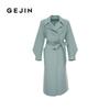 Gejin Women's Mid-Length Double-Sided Wool Coat