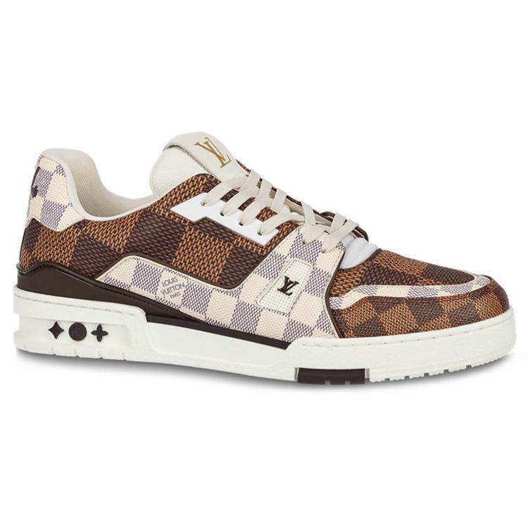 Louis Vuitton Кроссовки Lv Trainer 'Коричневая и белая клетка' 1AAST3