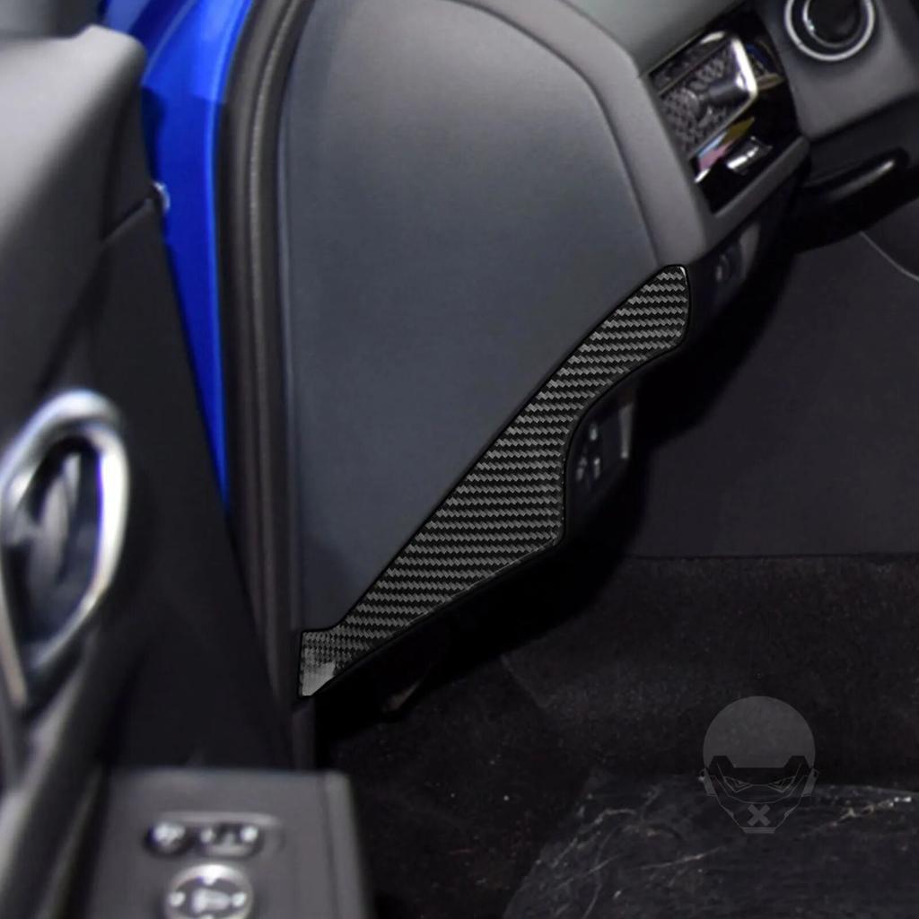 2pcs for Honda Civic 2022 Car Door Bumper Decoration Cover Trim Sticker Decal Auto Interior Accessories Carbon Fiber