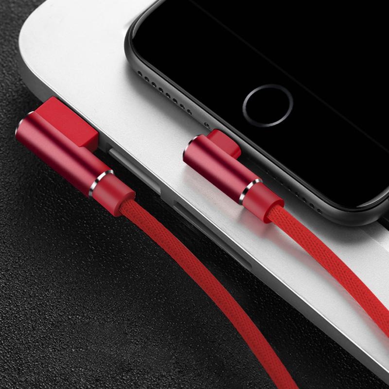 90-градусный USB-кабель, зарядный кабель, провод для передачи данных для iPhone 6 S, 6S, 7, 8 Plus, 5 5S X XR 11 Pro Max, iPad Phone Origin, длина, 3 м, быстрая зарядка