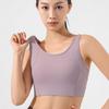 Женский спортивный бюстгальтер с высокой степенью поддержки, ударопрочный и предотвращающий провисание, можно носить как верхнюю одежду, цельный жилет, для бега, фитнеса, пилатеса