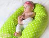 Longer pregnancy pillow for pregnant women to sleep + removable cover - Blue Owls