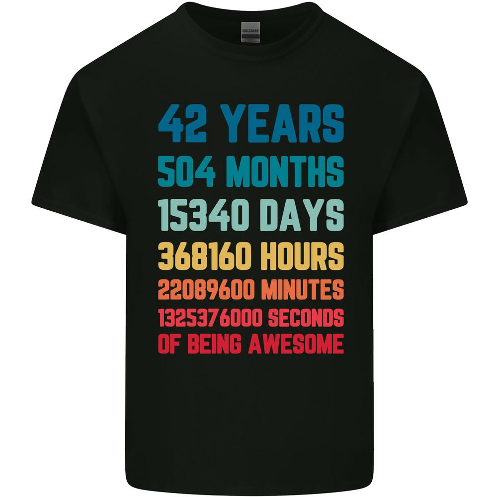 42nd Birthday 42 Year Old Mens Light Cotton T-Shirt Unisex T-Shirt