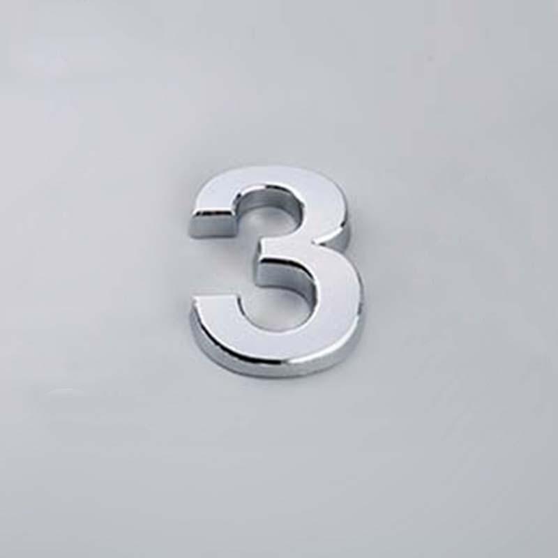 5CM 0-9 Sign Number Plate Digits Sticker Door Address Hotel House Modern Number