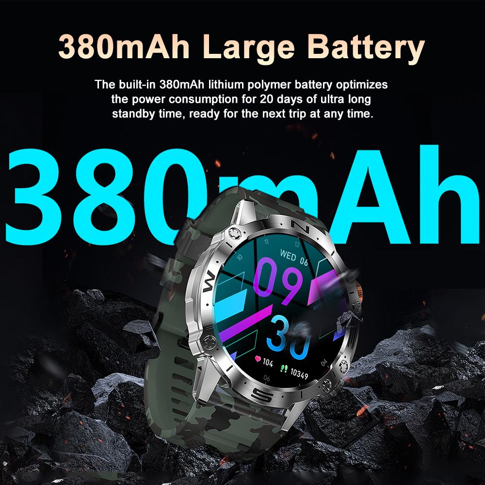 SACOSDING новые умные часы с Bluetooth для вызова, музыка, погода, 1,43 дюйма, пульс, кровяное давление, кислород, мультиспортивные умные часы