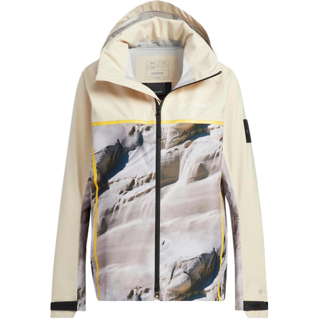 Adidas National Geographic Outdoor Hooded Jacket Women Outerwear Yellow IC1992