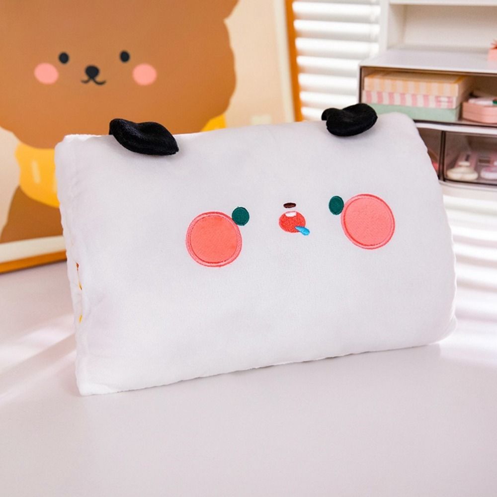 Мультяшная плюшевая подушка Kawaii, милая плюшевая игрушка, милая офисная подушка для сна, детская игрушка-варежка