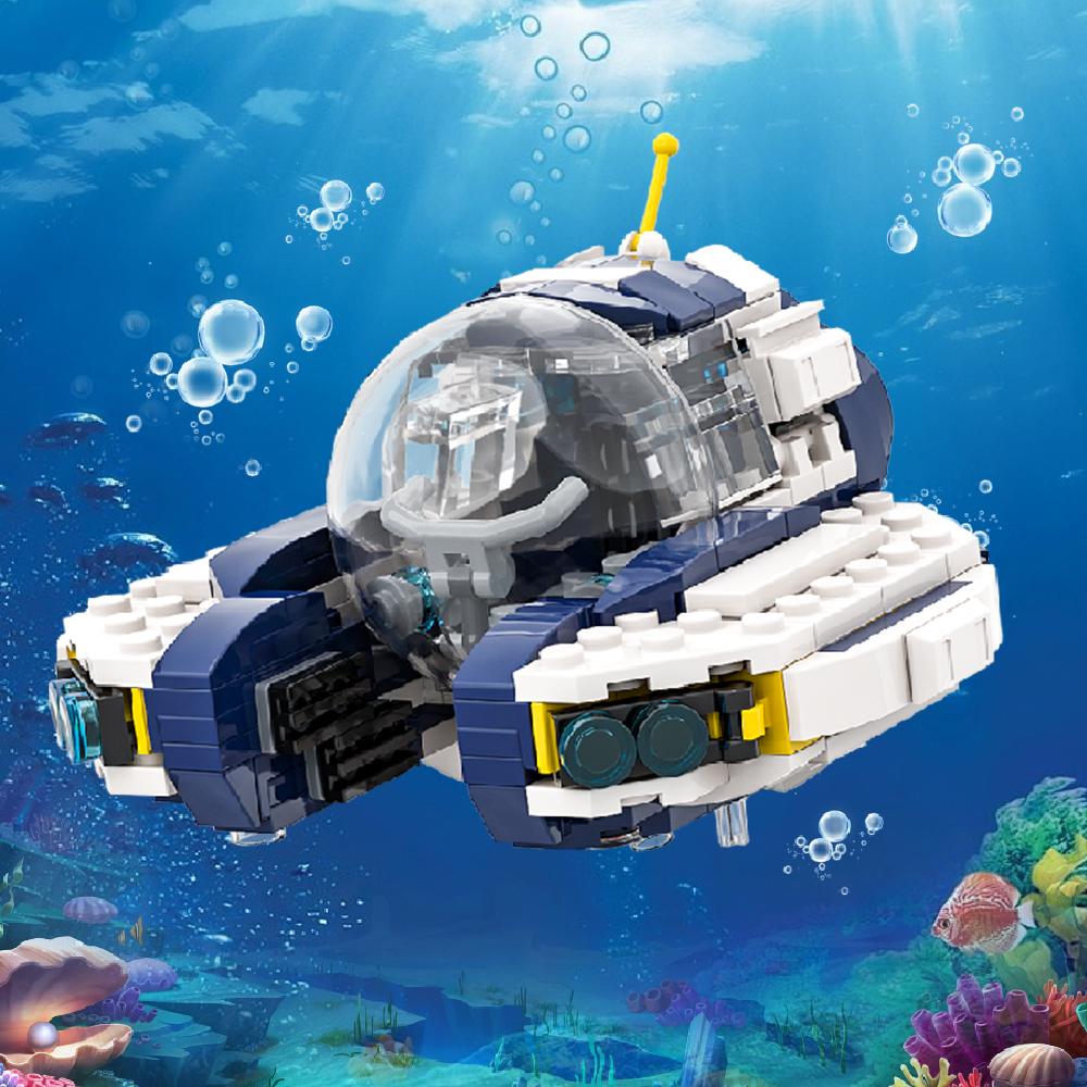 Gobricks Sea Moth Subnautica Game Building Blocks Mini Subnautica Building Block Kids Model Toys Подарок на день рождения Рождественский подарок