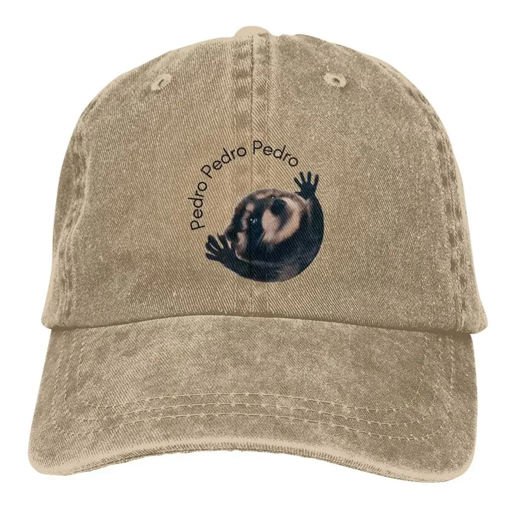 Pedro Raccoon Baseball Caps Vintage Distressed Cotton Snapback Hat for Unisex WoUnisex Outdoor Running Golf Caps Hat