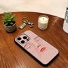 Чехол для телефона с абстрактным выражением лица Для iPhone 17, 16, 15, 14, 13, 12, 11 Plus, Pro Max, Другие Мягкий Черный Чехол
