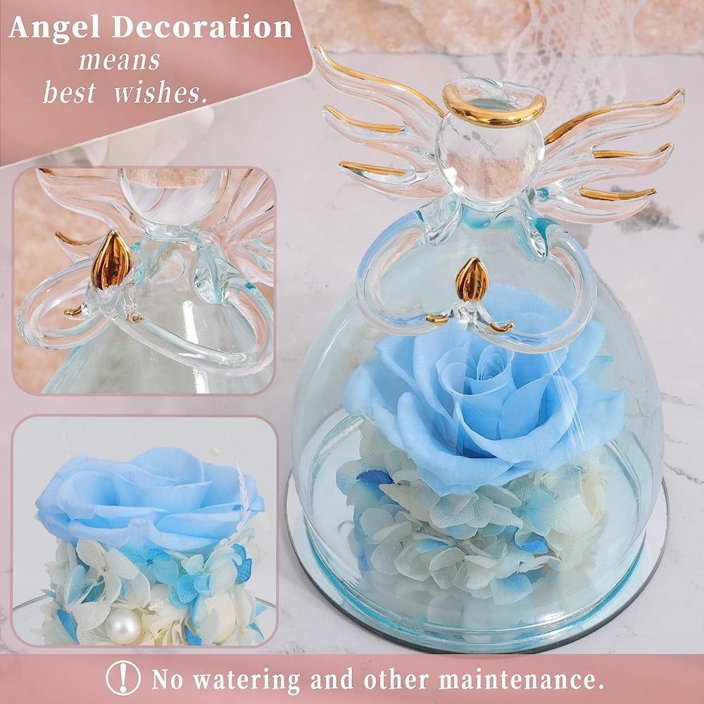 Eternal Flowers Mother's Day Birthday Gift, Angel Wedding with Beautiful Roses