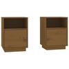 VidaXL Bedside Tables 2pcs Honey Brown 40x34x55cm Solid Pine Wood 818322
