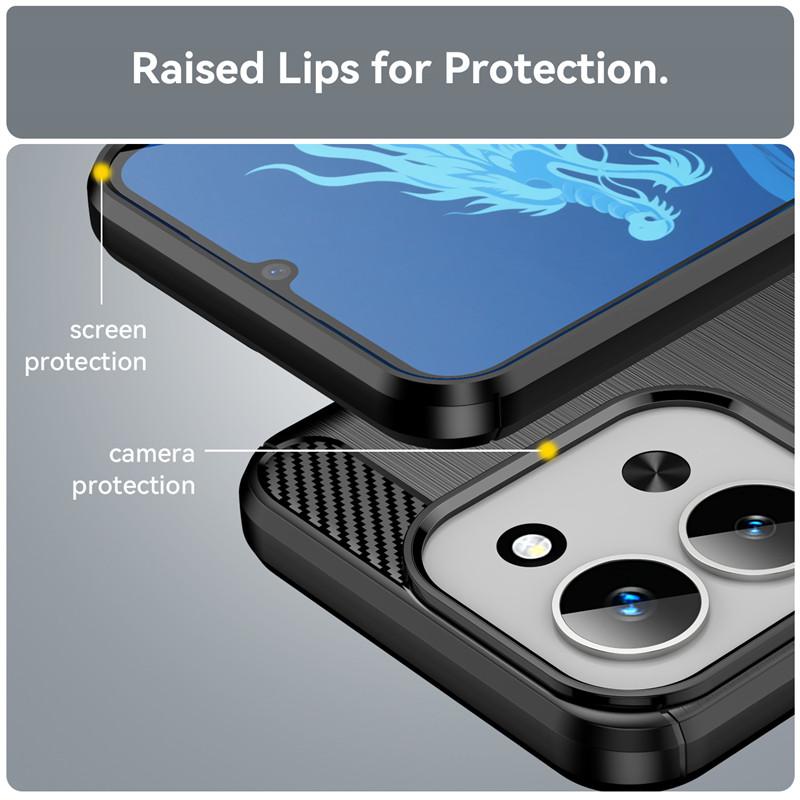 For Xiaomi Poco C85 Case Xiaomi Poco C85 Cover Funda Shockproof Anti-Slip Brushed TPU Protective Phone Cover For Xiaomi Poco C85
