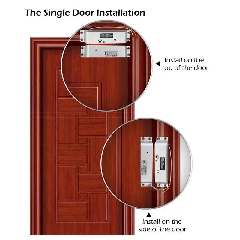 5YOA Drop Bolt Lock DC12V Fail Safe NC Electric Access Control Electronic Door Mortise Locks With Time Delay Gate Entry System