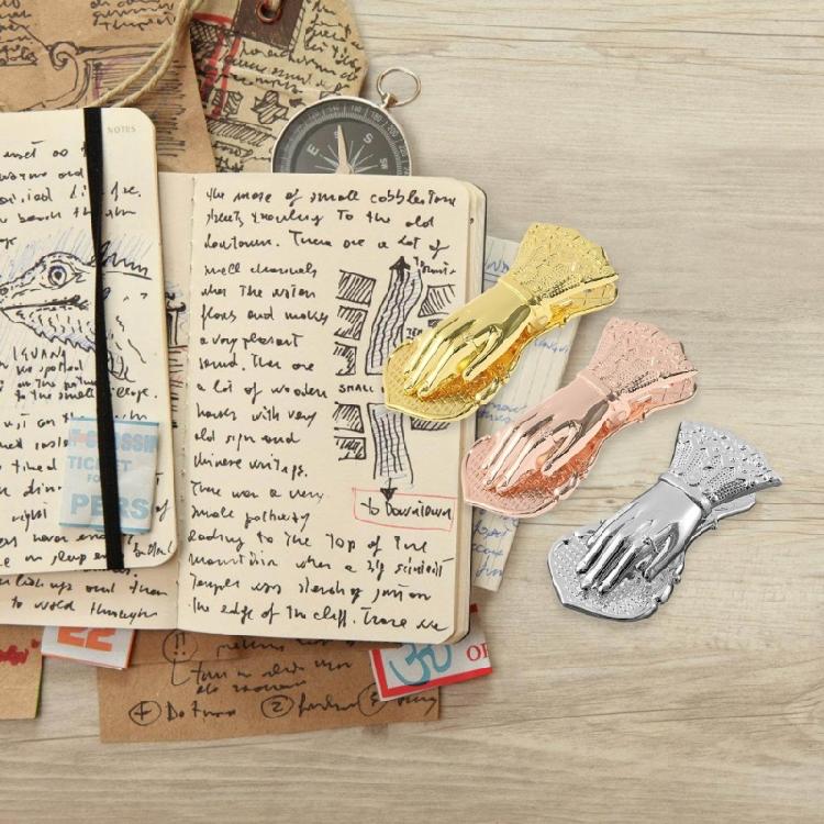Зажим для книг в форме женской руки, держатели для бумаг, металлические зажимы, канцелярские принадлежности для работника или студента