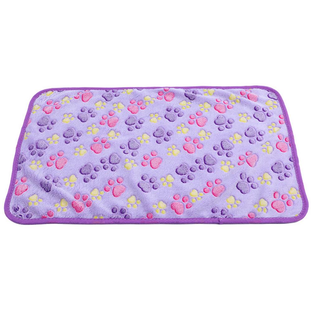 Милый теплый коврик для кровати для собак, чехол для маленьких, средних и больших кошек, собачьих лап, ручной работы, принт, щенок, домашнее животное, флис, мягкое одеяло, зимний спальный коврик для собак