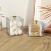 1/2 Pack Qtip Holder Dispenser Clear Bathroom Organizer Jar Cotton Swab/Pad/Ball Holder Container Cosmetics Storage Box