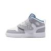 Air Sky Jordan 1 PS Particle Grey Royal Blue Детские кроссовки Белые BQ7197-014