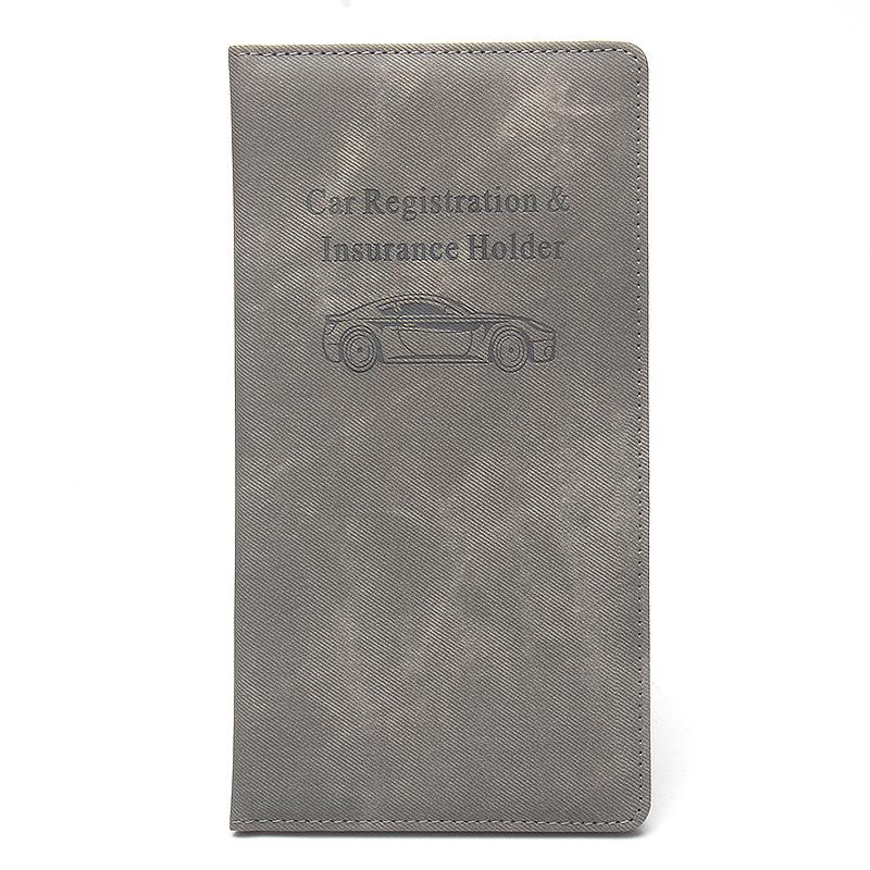 American Driver's License Holder - Linen & Denim Texture Multifunctional Car Insurance Document Folder