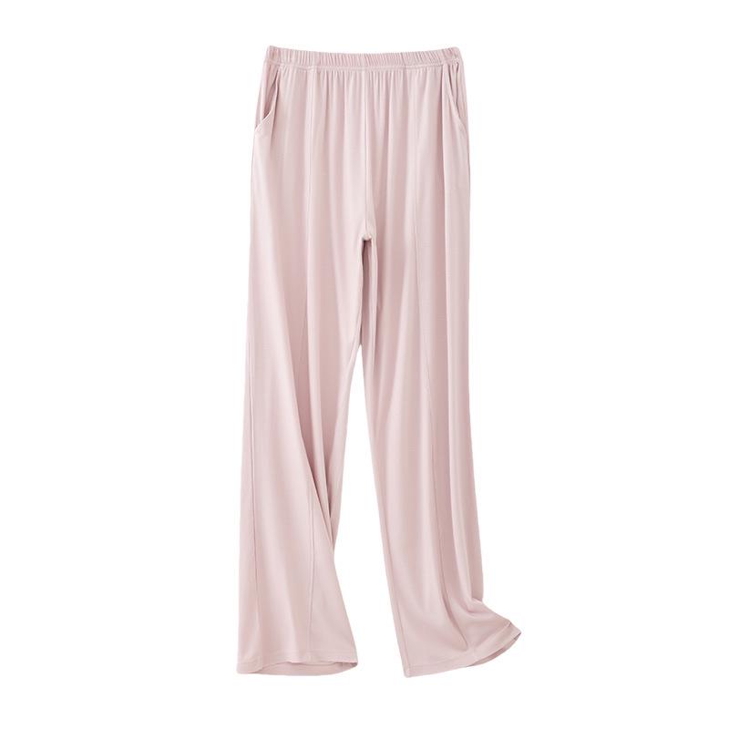 100% Модал Женские Летние Спортивные Повседневные Брюки Широкие от Бедра - Прохладные, Легкие для Ходьбы, Домашняя Одежда