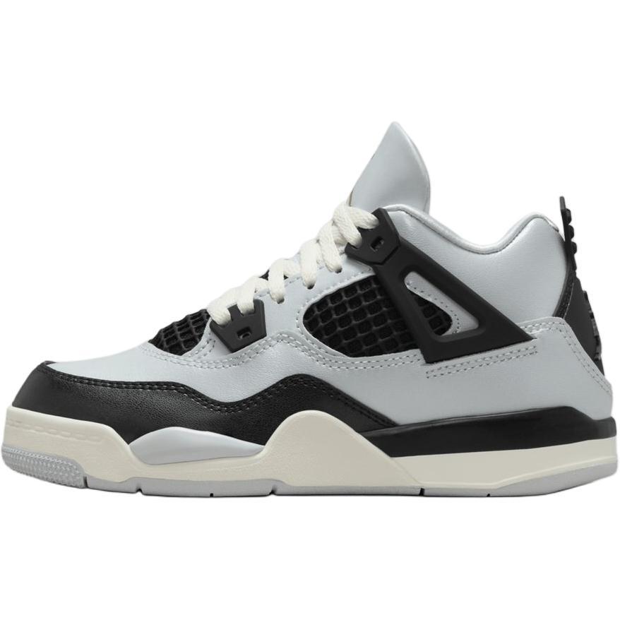 Air Jordan 4 Retro PreSchool 'Platinum Gold' (Unisex) Pure Platinum / Metallic Gold / Black / Sail Kids' Basketball Shoes FZ8586 070