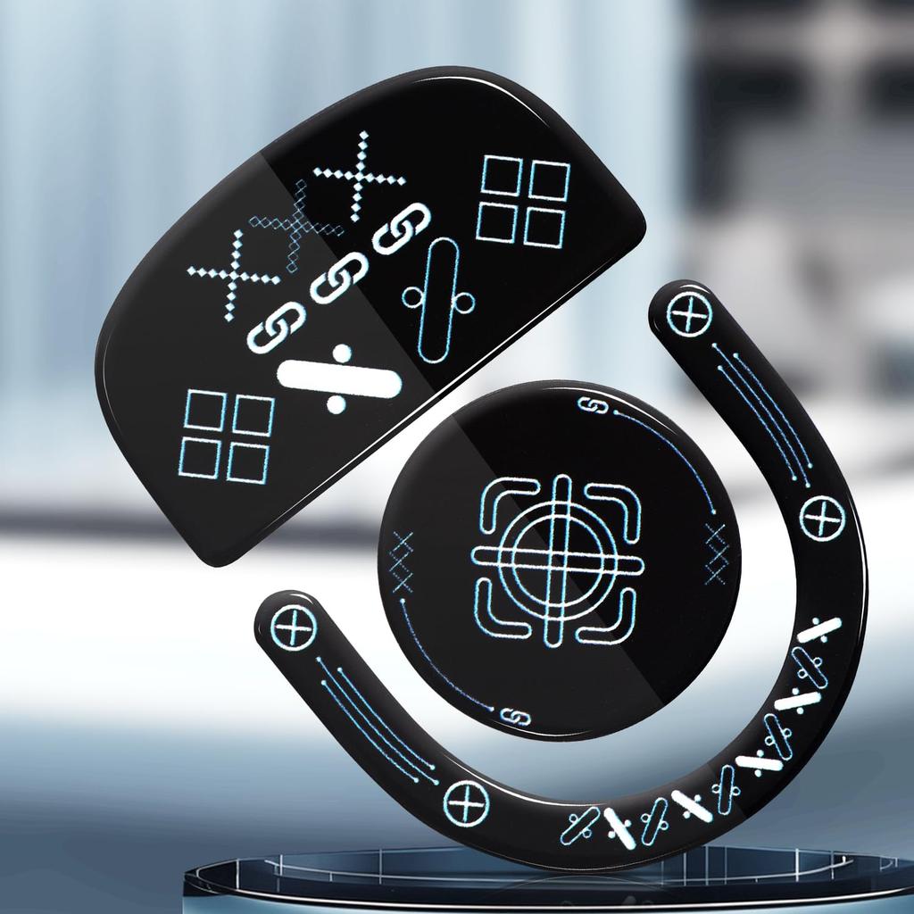 IMMOENUC Ножки для мыши, Стеклянный коврик для беспроводной мыши G PRO X SUPERLIGHT 2, Высокая прочность и низкое трение (черный)