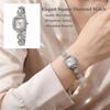 Diamond Studded Watch Strap Quartz Watches with Adjustable Bracelet Wrist Decoration  Women Girl