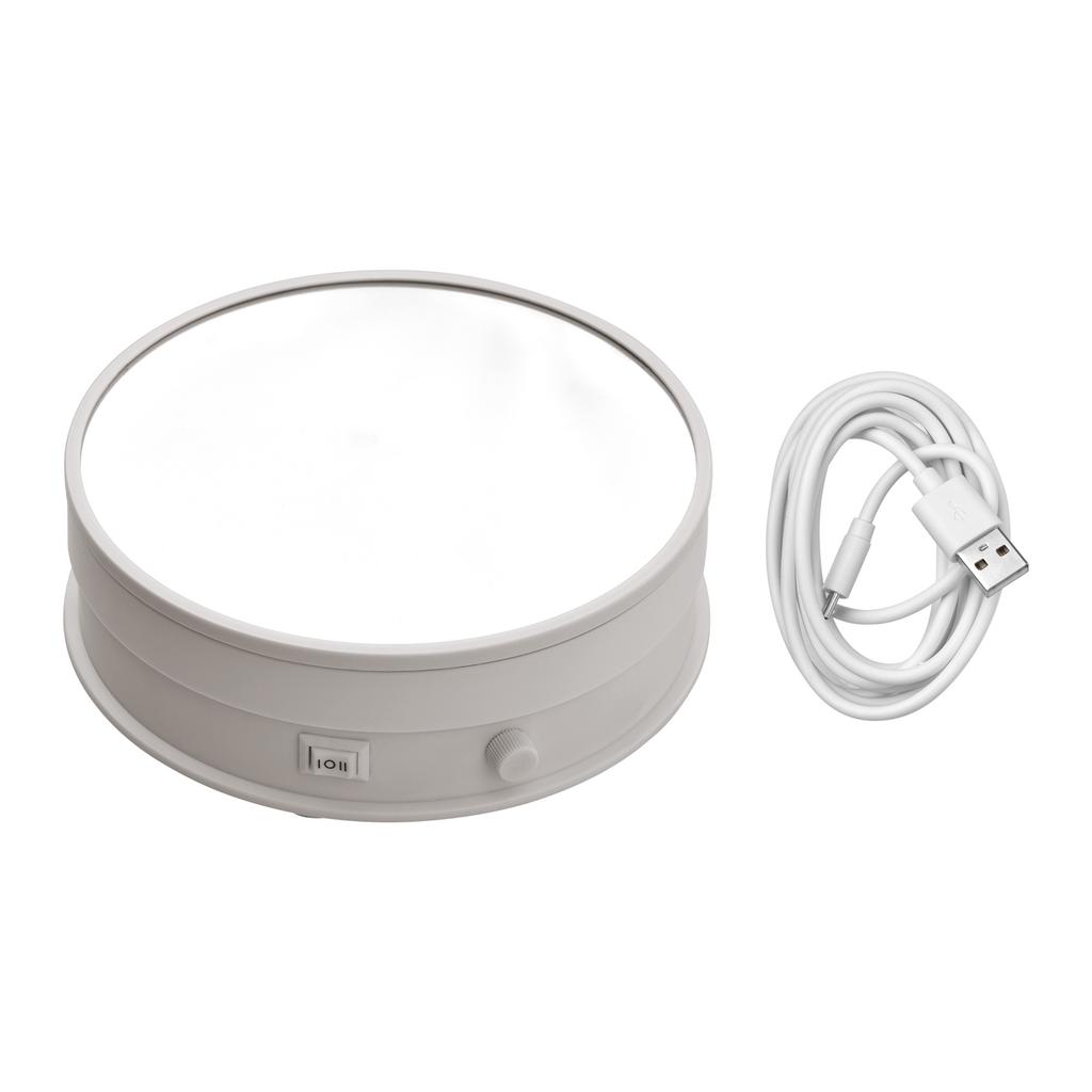 Andoer 6-inch Mirror Display Turntable Stand Motorized 360 Degrees Rotating 17-30S/R Stepless Adjustable