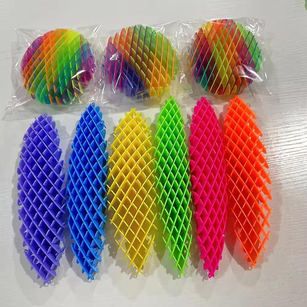 Party Gift Mini Plastic Fidget Worm Toy Sensory Anxiety Relief & Stress Relief for Kids & Adults Elastic Mesh Toys Party Gift