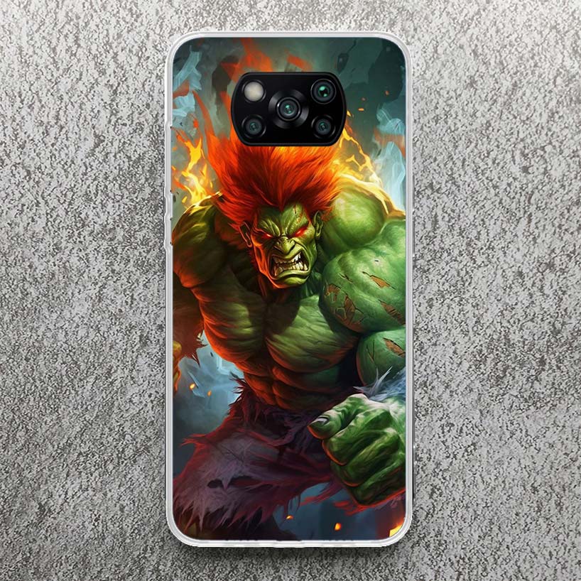 Game S-Street F-FighterS Print Soft Case for Xiaomi Poco X7 X6 X5 X4 X3 Nfc Phone Shell F7 Ultra F6 F5 Pro F4 GT M6 M5S M3 M4 Co