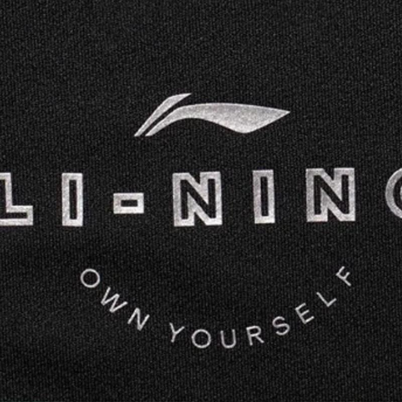 Li-Ning Простая фитнес быстросохнущая дышащая футболка с круглым вырезом и коротким рукавом, повседневный спортивный комплект, унисекс, топы ATSU817-1+AKST593-7