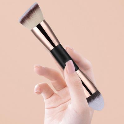 Двусторонняя кисть для макияжа Professional Slanted Flat Top Synthetic Kabuki Foundation Loose
