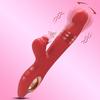 Rose Vibrator for Women, 10 Speeds Vibration & 5 Speeds Thrusting, Clitoral Stimulator, USB Magnetic Charging, Liquid Silicone