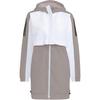 Convertible Two-Way Striped Hooded Jacket Women Outerwear White HE9990