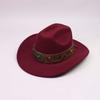 Neuer Western-Cowboy-Zylinder für Herren und Damen, Partner-Gentleman-Hut, mit Pferdekopdekoration, Jazzhut, Tibetisch