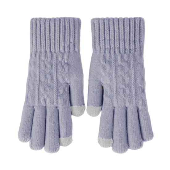 Thick Warm Knitted Gloves Windproof Touch Screen Winter Gloves for Riding Skiing Men Women Keep Warm Mittens