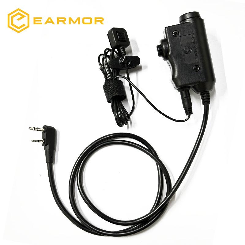 НОВЫЕ тактические наушники EARMOR M11 SE, шумоподавляющие наушники, гарнитура для связи и стрельбы с адаптером PTT EARMOR M11 для Kenwood