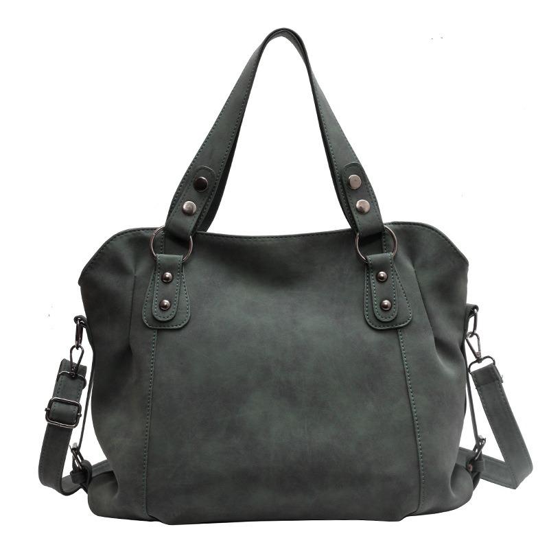 Retro Large-capacity New Women's Bag Versatile Messenger Bag Simple Casual Shoulder Tote Bucket Bag