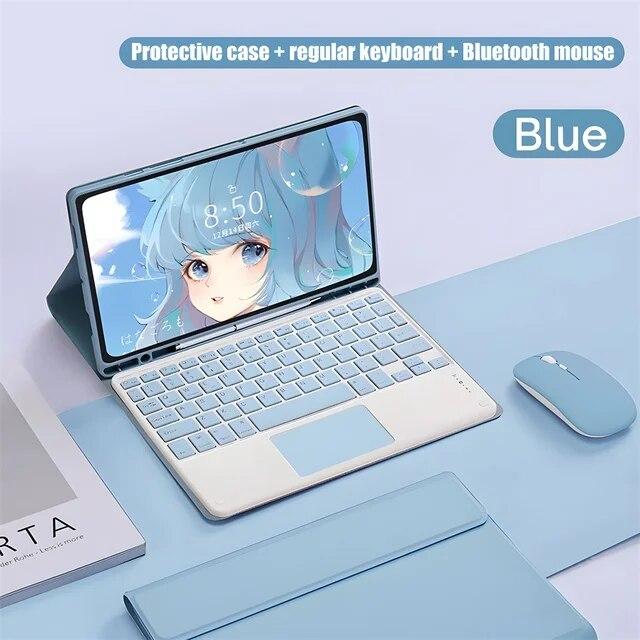 Чехол для клавиатуры планшета для Xiaomi Redmi Pad SE 2023 11 дюймов для Xiaomi Pad 5/6 Pro Redmi Pad 10,6, кожаный чехол с магнитной клавиатурой и гнездом для карандаша