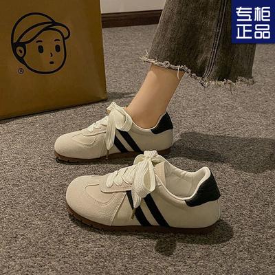 Кроссовки Форреста Гампа женские кроссовки новые летние ретро круглый носок немецкие тренировочные кроссовки повседневные спортивные маленькие белые кеды